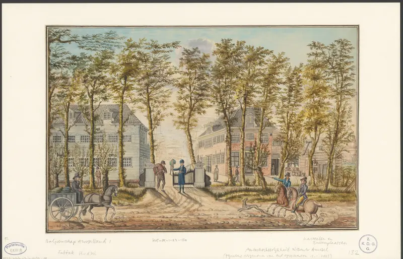 Gezicht op Buitenplaats Hartenrust Wall Art by anonymous - High-Resolution Digital Print