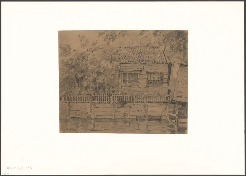 Gezicht op café Borneman aan de Amstel Wall Art by Unknown - High-Resolution Digital Print