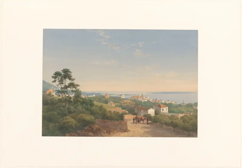 Gezicht op Cannes Wall Art by Charles William Meredith van de Velde - High-Resolution Digital Print
