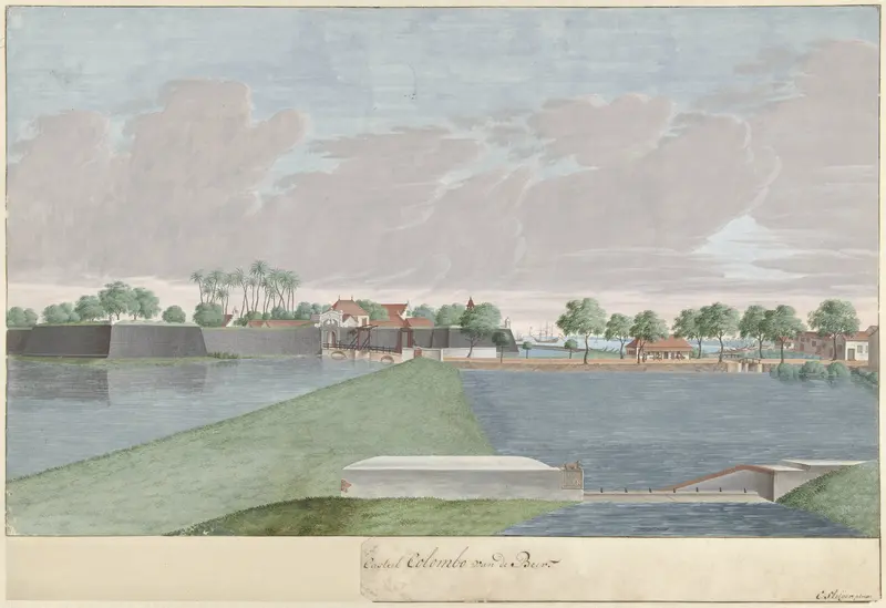 Gezicht op Colombo Wall Art by Unknown - High-Resolution Digital Print