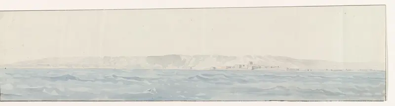 Gezicht op Crotone en de kust Wall Art by Louis Ducros - High-Resolution Digital Print