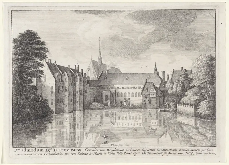Gezicht op de abdij van Groenendael Wall Art by Unknown - High-Resolution Digital Print
