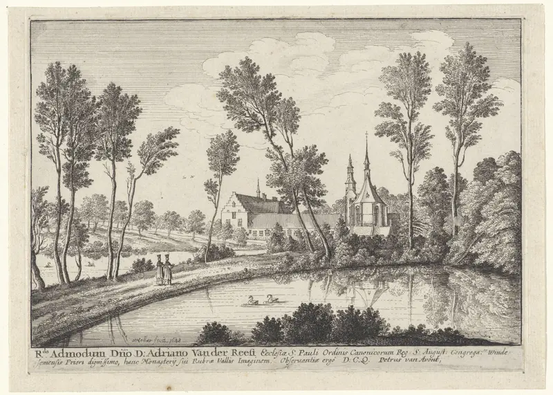 Gezicht op de abdij van Rothendael Wall Art by Unknown - High-Resolution Digital Print