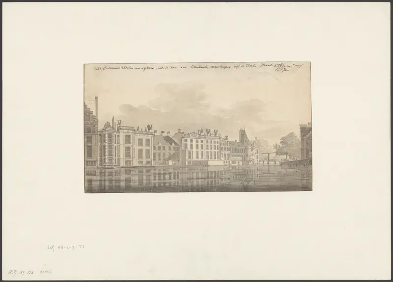 Gezicht op de achterzijde van de Doelenstraat met de Kloveniersdoelen en de toren Swych Utrecht Wall Art by Unknown - High-Resolution Digital Print