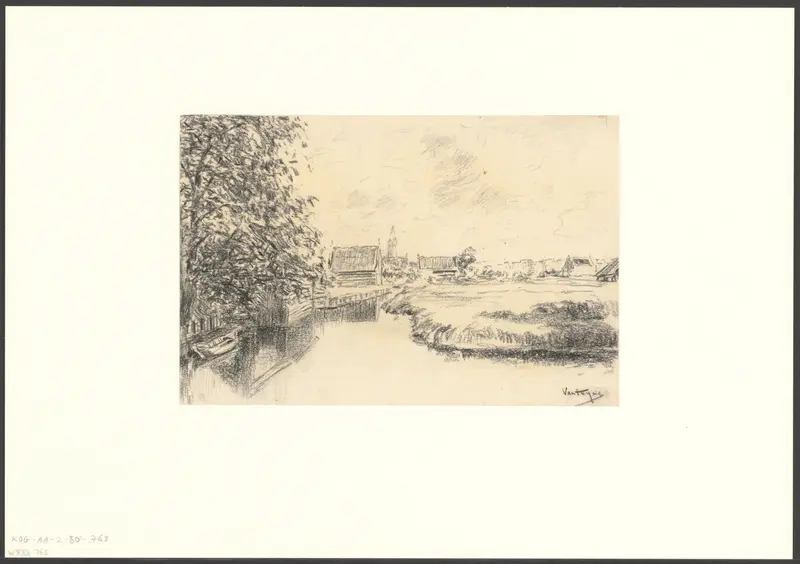 Gezicht op de Admiraal de Ruijterweg vanaf de Jan van Galenstraat Wall Art by Unknown - High-Resolution Digital Print