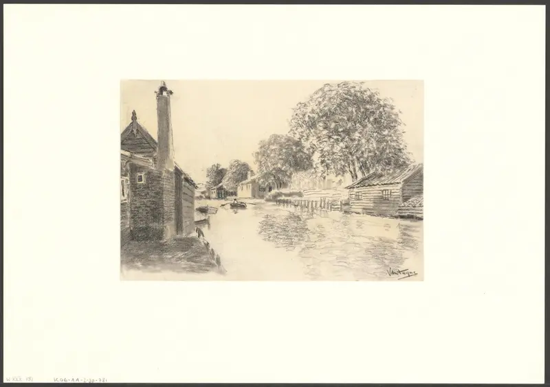Gezicht op de Admiralengracht Wall Art by Unknown - High-Resolution Digital Print