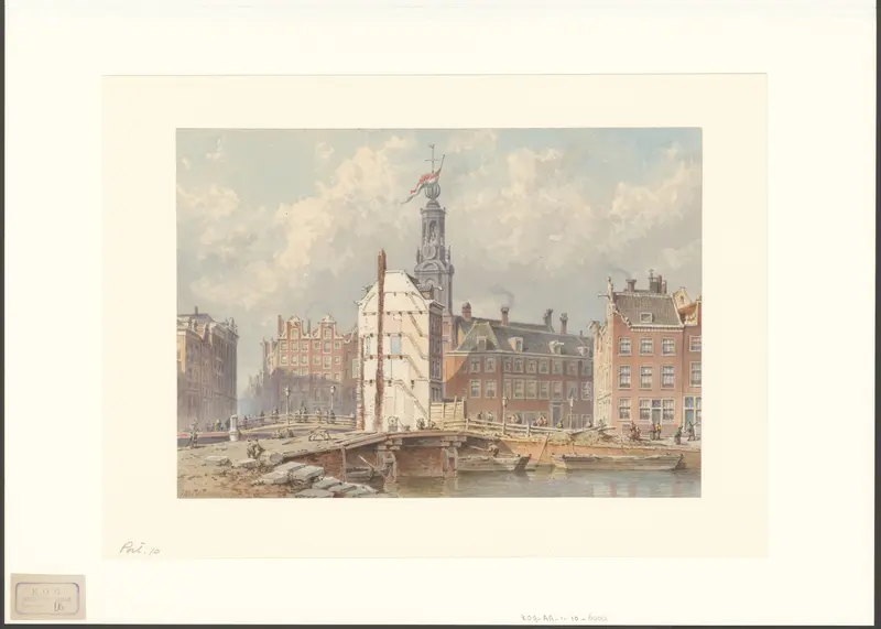 Gezicht op de afbraak van de Engelse Huizen Wall Art by Unknown - High-Resolution Digital Print