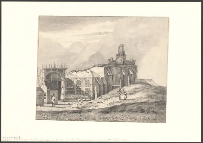 Gezicht op de afbraak van de Haarlemmerpoort Wall Art by Unknown - High-Resolution Digital Print
