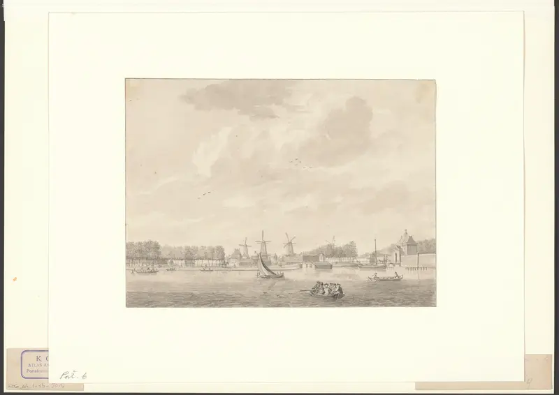 Gezicht op de Amstel bij de Utrechtsepoort Wall Art by Unknown - High-Resolution Digital Print