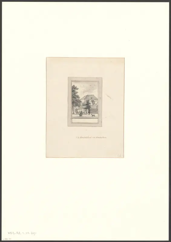 Gezicht op de Amstelkerk Wall Art by anonymous - High-Resolution Digital Print