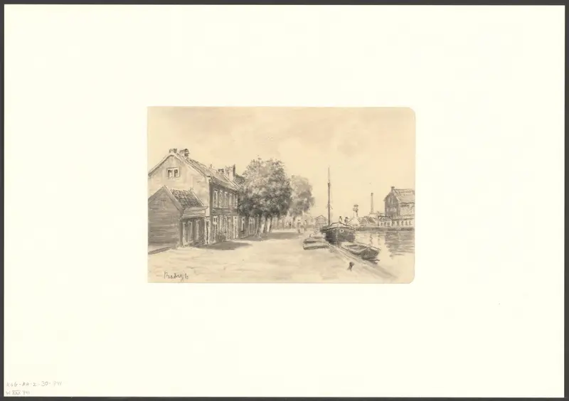 Gezicht op de Baarsjesweg aan de Kostverlorenvaart Wall Art by Anthonie van Teijn - High-Resolution Digital Print