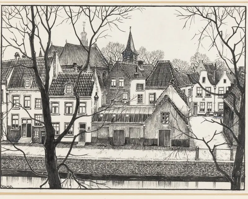 Gezicht op de Bakenessergracht in Haarlem Wall Art by Unknown - High-Resolution Digital Print