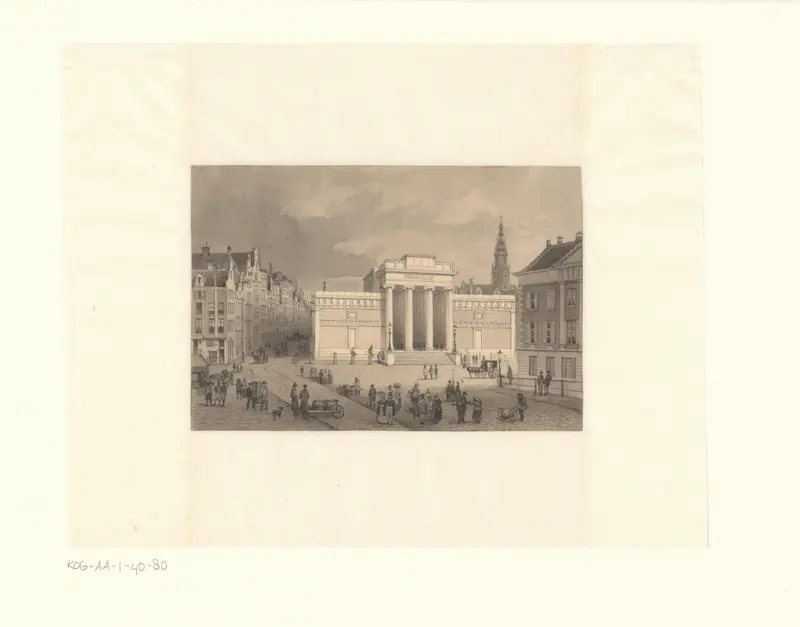Gezicht op de beurs van Zocher Wall Art by Unknown - High-Resolution Digital Print