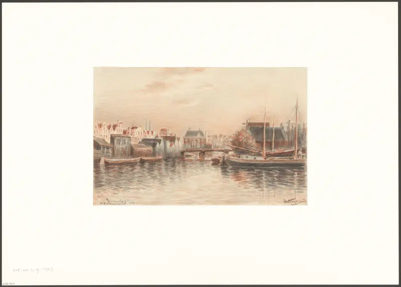 Gezicht op de Bickersgracht en het Prinseneiland Wall Art by Unknown - High-Resolution Digital Print