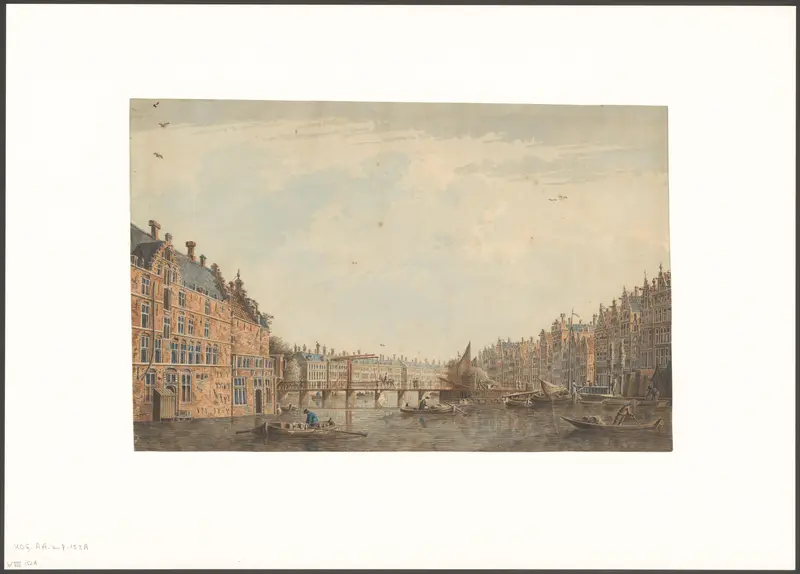 Gezicht op de Binnen Amstel Wall Art by anonymous - High-Resolution Digital Print