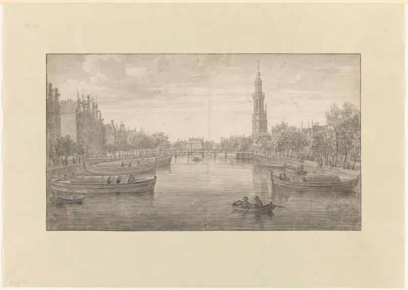 Gezicht op de Binnenkant naar de Oude Schans toe Wall Art by Unknown - High-Resolution Digital Print