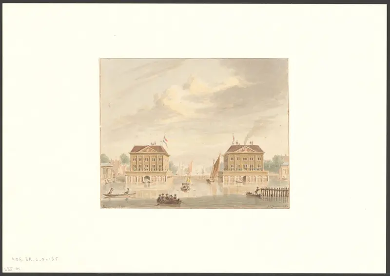 Gezicht op de Blokhuizen in de Amstel Wall Art by Unknown - High-Resolution Digital Print