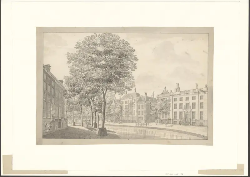 Gezicht op de bocht van de Herengracht, gezien naar de Spiegelstraat Wall Art by Unknown - High-Resolution Digital Print