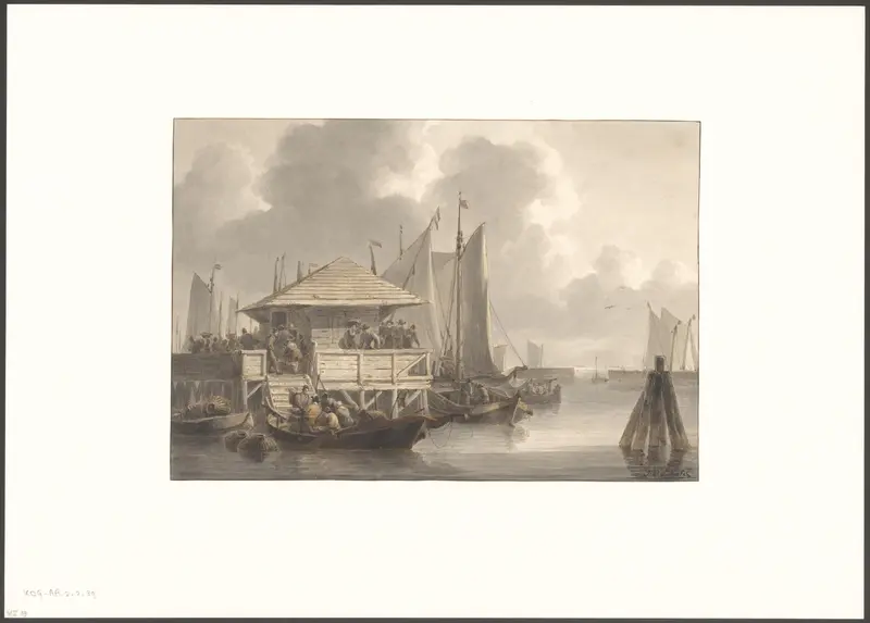 Gezicht op de Bothuisjes Wall Art by Unknown - High-Resolution Digital Print