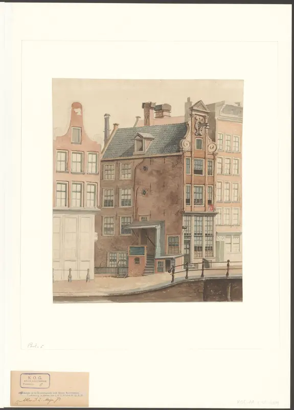 Gezicht op de Brouwersgracht, hoek Binnen Brouwersstraat Wall Art by Unknown - High-Resolution Digital Print