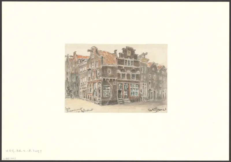 Gezicht op de Brouwersgracht, hoek Palmstraat Wall Art by Unknown - High-Resolution Digital Print