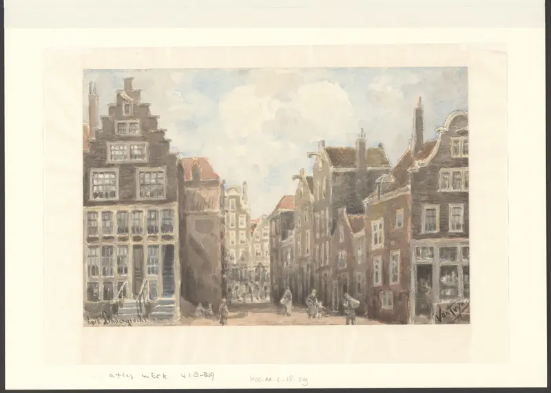 Gezicht op de Brouwersgracht, hoek Prinsengracht Wall Art by Unknown - High-Resolution Digital Print