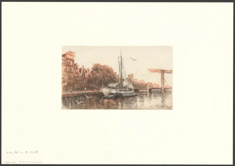 Gezicht op de Brouwersgracht Wall Art by Unknown - High-Resolution Digital Print