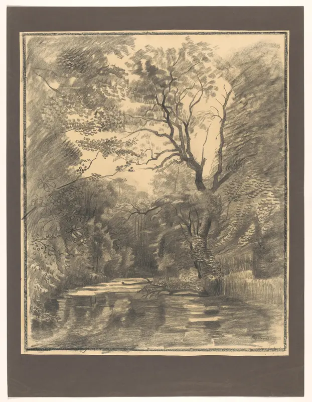 Gezicht op de Brouwerskolk bij Overveen Wall Art by Unknown - High-Resolution Digital Print