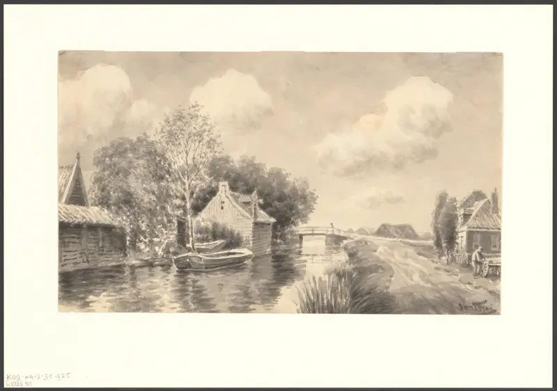 Gezicht op de Buikslotermeerdijk Wall Art by Unknown - High-Resolution Digital Print