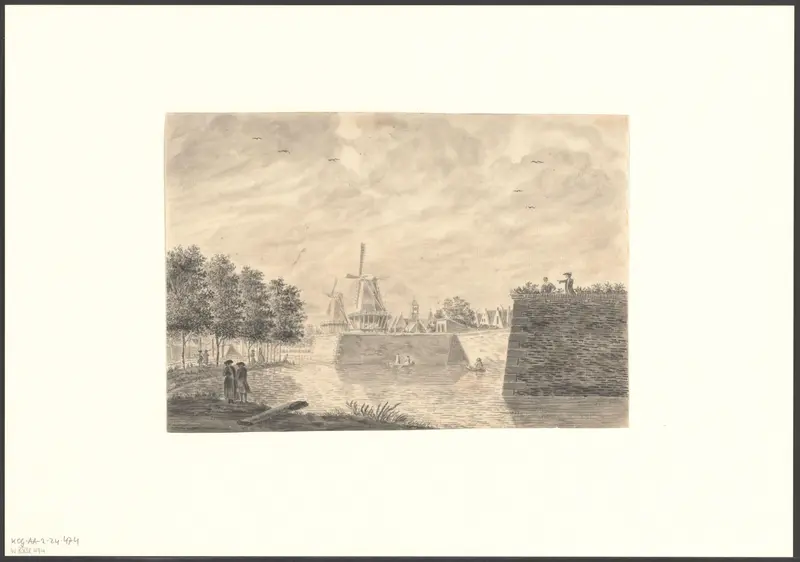 Gezicht op de Buitensingel met bolwerken Amstelveen en Schinkel Wall Art by Unknown - High-Resolution Digital Print