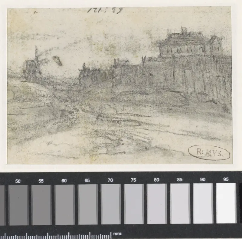 Gezicht op de Butte Wall Art by Georges Michel - High-Resolution Digital Print