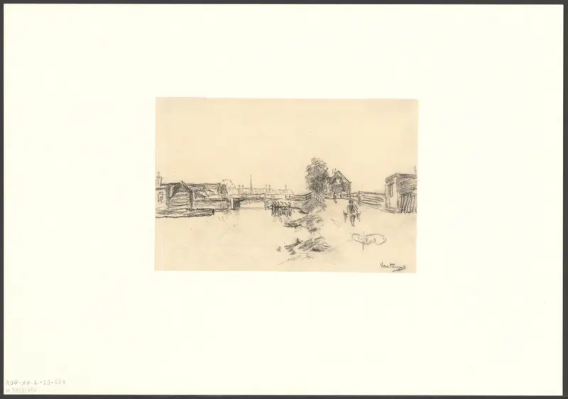 Gezicht op de Buyskade en de Beltbrug Wall Art by Unknown - High-Resolution Digital Print