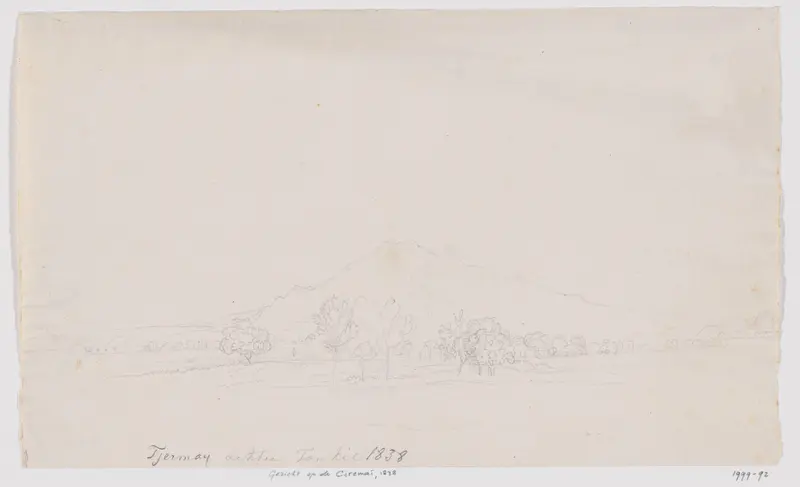 Gezicht op de Ciremai, West-Java Wall Art by Adrianus Johannes Bik - High-Resolution Digital Print