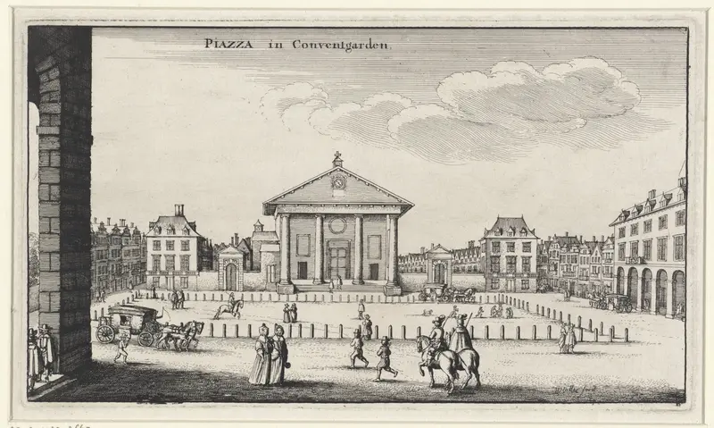 Gezicht op de Covent Garden in Londen Wall Art by Unknown - High-Resolution Digital Print