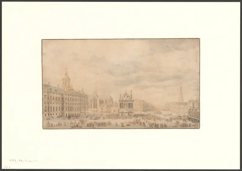 Gezicht op de Dam Wall Art by Unknown - High-Resolution Digital Print