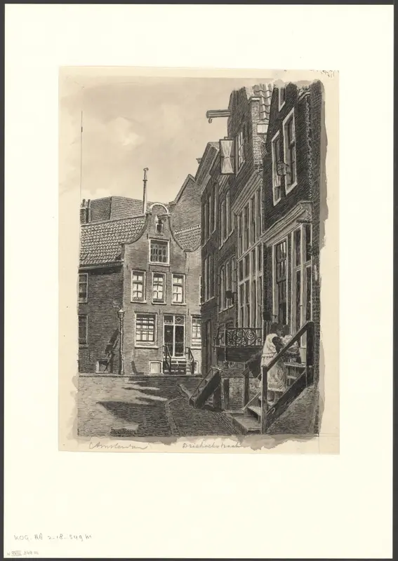 Gezicht op de Driehoekstraat Wall Art by anonymous - High-Resolution Digital Print