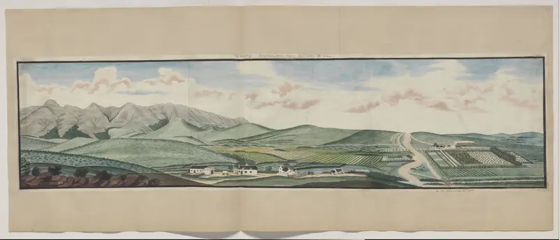 Gezicht op de Drostdij van Swellendam, vanuit het noordwesten Wall Art by Unknown - High-Resolution Digital Print