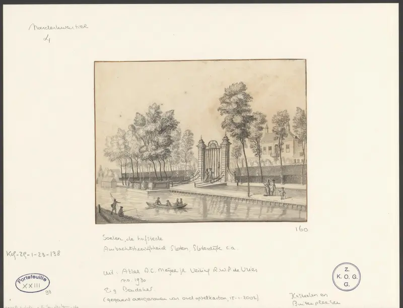 Gezicht op de entree van Kasteel Soelen Wall Art by anonymous - High-Resolution Digital Print