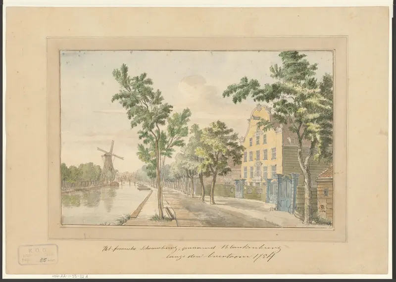 Gezicht op de Franse Schouwburg in huis Blankenburg aan de Overtoom Wall Art by Unknown - High-Resolution Digital Print
