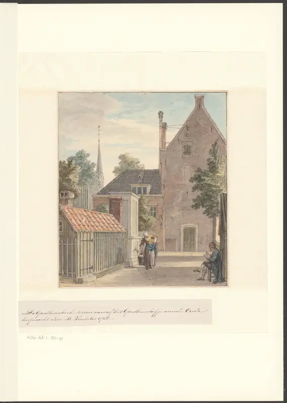 Gezicht op de Gasthuiskerk Wall Art by Unknown - High-Resolution Digital Print