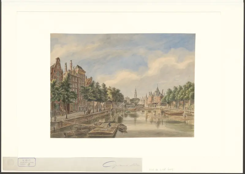 Gezicht op de Geldersekade, gezien naar de Nieuwmarkt Wall Art by anonymous - High-Resolution Digital Print