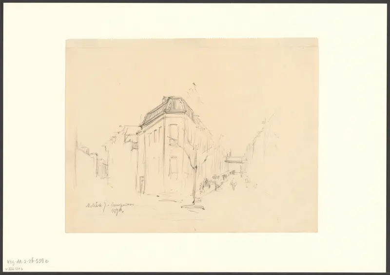 Gezicht op de Gerard Doustraat, hoek Tweede Jacob van Campenstraat Wall Art by Unknown - High-Resolution Digital Print