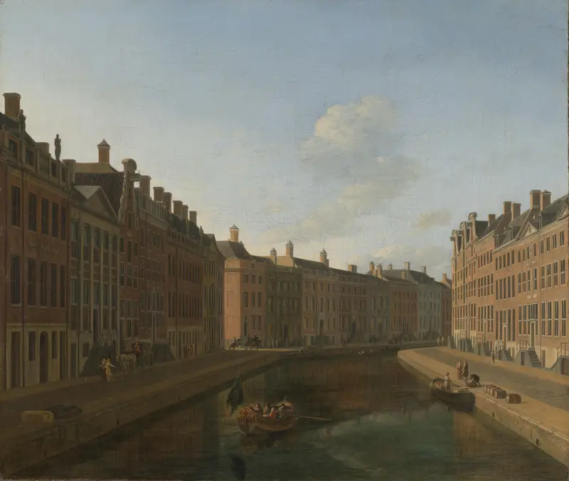 Gezicht op de Gouden Bocht in de Herengracht vanuit het oosten Wall Art by Gerrit Berckheyde - High-Resolution Digital Print