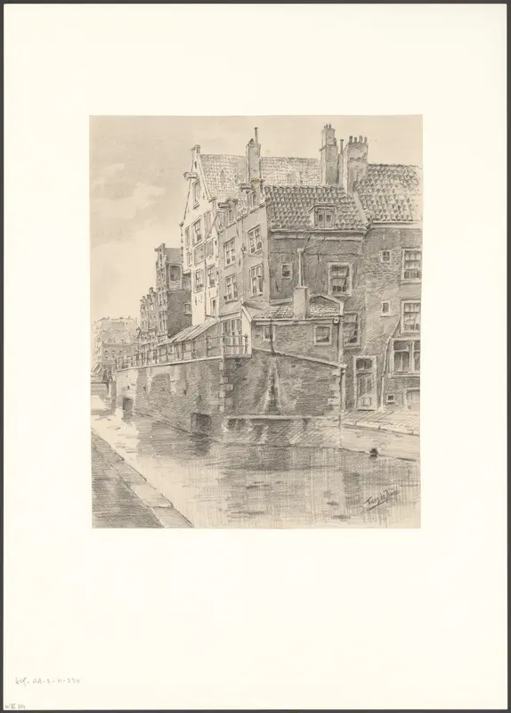 Gezicht op de Grimburgwal Wall Art by Unknown - High-Resolution Digital Print