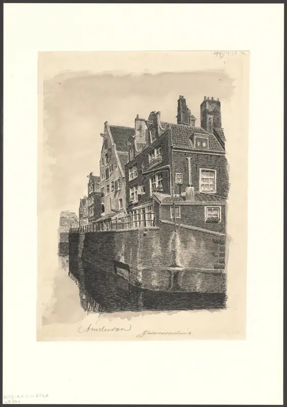 Gezicht op de Grimnessesluis Wall Art by anonymous - High-Resolution Digital Print