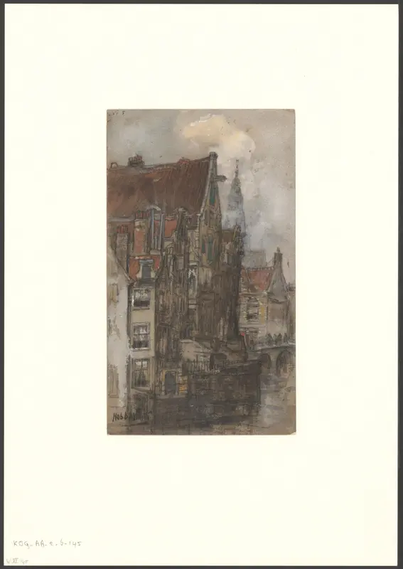 Gezicht op de Grimnessesluis Wall Art by Unknown - High-Resolution Digital Print
