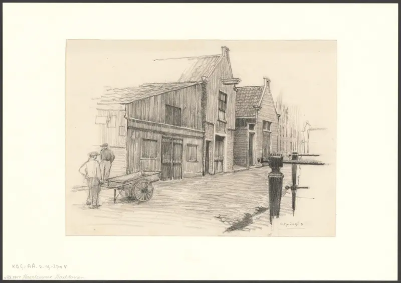 Gezicht op de Haarlemmer Houttuinen Wall Art by Unknown - High-Resolution Digital Print