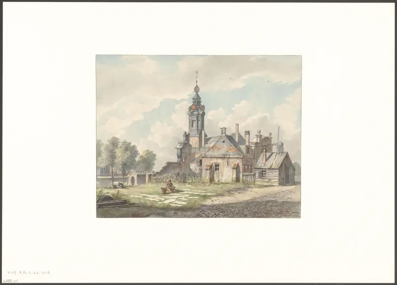 Gezicht op de Haarlemmerpoort Wall Art by Unknown - High-Resolution Digital Print