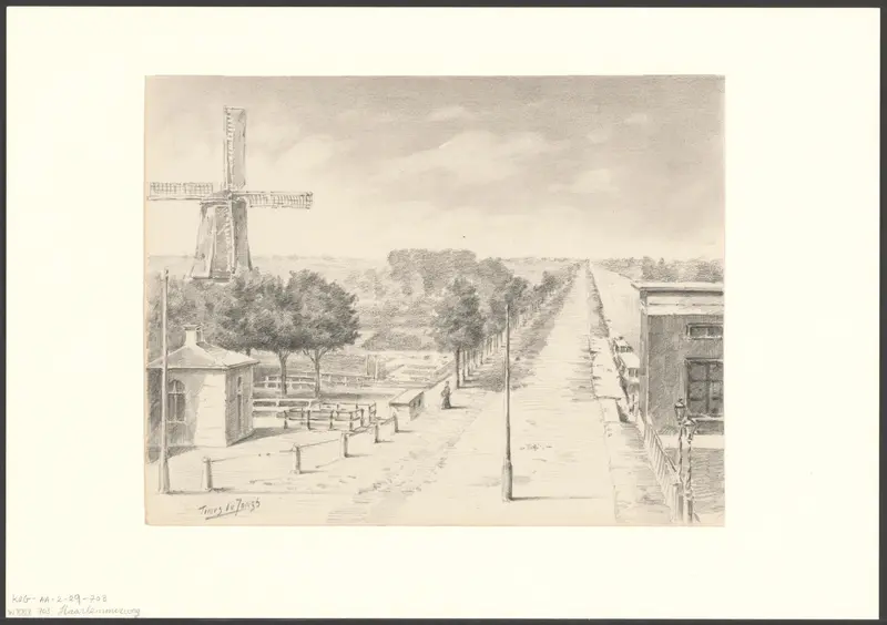 Gezicht op de Haarlemmerweg Wall Art by Unknown - High-Resolution Digital Print