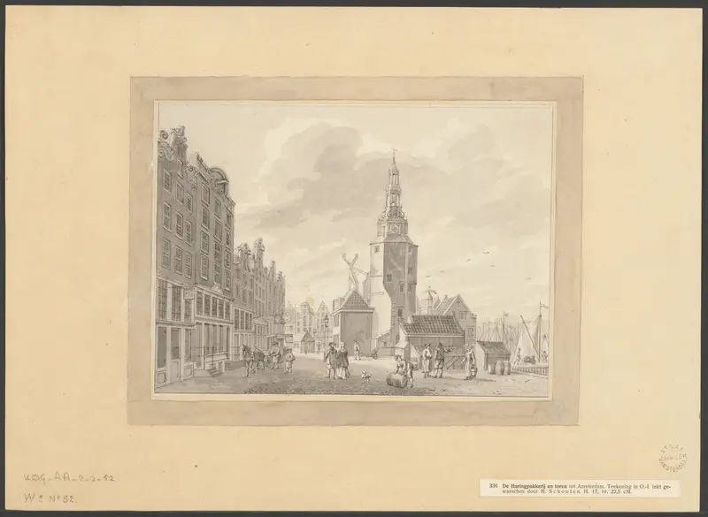 Gezicht op de Haringpakkerij Wall Art by Hermanus Petrus Schouten - High-Resolution Digital Print